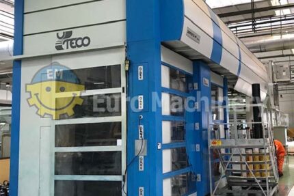 UTECO Diamond HP 108 Mod 150. 10 colors. Gearless. Used CI Flexo Print Press machine from Euro Machinery. Used printing machines.